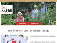 Tablet Screenshot of foxhillvillage.com